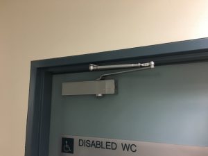 a locksmith that can install a strong door closer, we chose this closer because we were able to delay the closing speed to allow for elderly and wheel chairs to exit with ease.